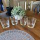 4 Vintage Rare Double Old Fashioned Pheasant Etched Glasses 120z EUC