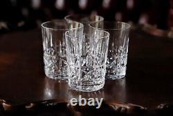 4 Vintage WATERFORD Crystal KYLEMORE Double Old Fashioned Glasses 4 3/8