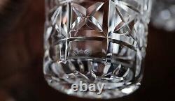 4 Vintage WATERFORD Crystal KYLEMORE Double Old Fashioned Glasses 4 3/8