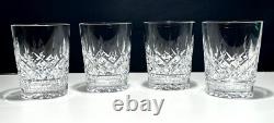 4 Vintage Waterford Crystal Lismore Double Old Fashioned Tumbler Glasses