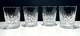 4 Vintage Waterford Crystal Lismore Double Old Fashioned Tumbler Glasses
