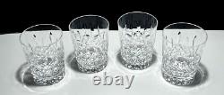 4 Vintage Waterford Crystal Lismore Double Old Fashioned Tumbler Glasses