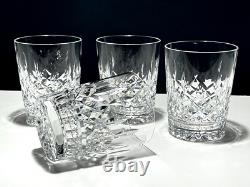 4 Vintage Waterford Crystal Lismore Double Old Fashioned Tumbler Glasses