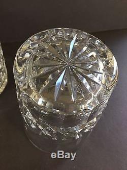 4 Vintage Waterford Crystal Lismore Double Old Fashioned Tumbler Glasses