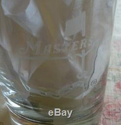 4 Vtg Mint Box Augusta National Masters Golf Double Old Fashioned Bar Glasses