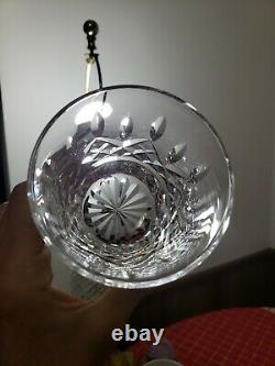 4 WATERFORD CRYSTAL LISMORE DOUBLE OLD FASHIONED TUMBLER GLASSES With Panel Bases