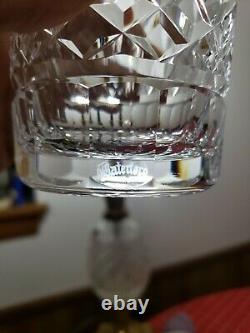 4 WATERFORD CRYSTAL LISMORE DOUBLE OLD FASHIONED TUMBLER GLASSES With Panel Bases