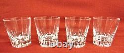 4 WATERFORD Crystal Enis Southbridge Double Old Fashioned Whisky Glasses MINT
