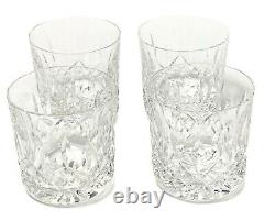 4 WATERFORD Crystal Lismore 3 3/8 Double Old Fashioned Tumbler 9oz IRELAND