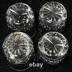 4 WATERFORD Crystal Lismore 3 3/8 Double Old Fashioned Tumbler 9oz IRELAND