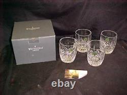 4 WATERFORD LISMORE DOUBLE OLD FASHIONED 14oz TUMBLERS / GLASSES NEW IN BOX