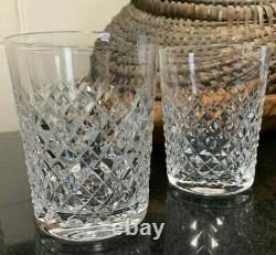 4 Waterford Crystal Alana 4 3/8 Double Old Fashioned Tumblers Ireland Excellent