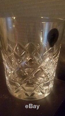4 Waterford Crystal Distinctive Mixed Double Old Fashioned Glasses Retail $240
