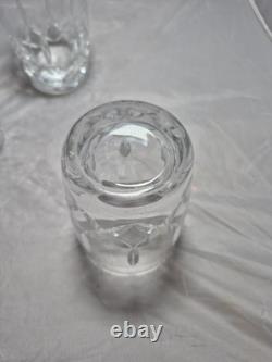 4 Waterford Crystal Harper 14-oz Double Old Fashioned Whiskey Glasses G