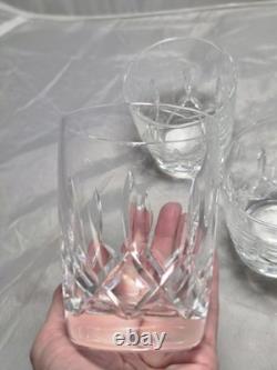4 Waterford Crystal Harper 14-oz Double Old Fashioned Whiskey Glasses G