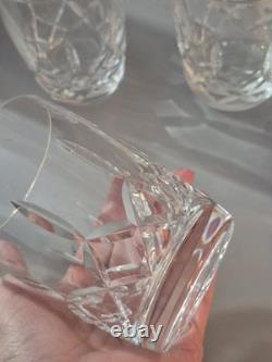 4 Waterford Crystal Harper 14-oz Double Old Fashioned Whiskey Glasses G