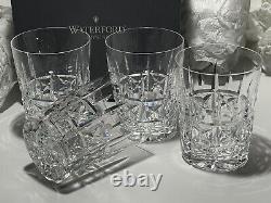 4 Waterford Crystal Kylemore Double Old Fashioned Tumbler Glasses In Box