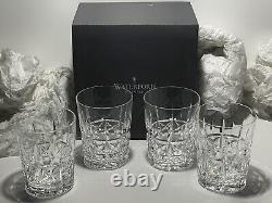 4 Waterford Crystal Kylemore Double Old Fashioned Tumbler Glasses In Box