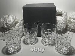 4 Waterford Crystal Kylemore Double Old Fashioned Tumbler Glasses In Box