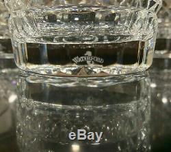 4 Waterford Crystal Lismore 4 3/8 Double Old Fashioned Glasses 12 oz Pristine