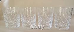 4 Waterford Crystal Lismore Double Old Fashioned Glasses 4,5 MINT Signed 14 oz
