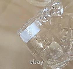 4 Waterford Crystal Lismore Double Old Fashioned Glasses 4,5 MINT Signed 14 oz