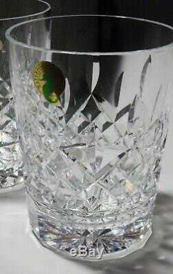 4 Waterford Crystal Lismore Double Old Fashioned Tumbler Glasses Box Ireland