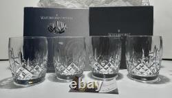 4 Waterford Crystal Lismore Traditions Double Old Fashioned Tumbler Glasses