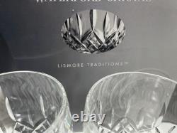 4 Waterford Crystal Lismore Traditions Double Old Fashioned Tumbler Glasses