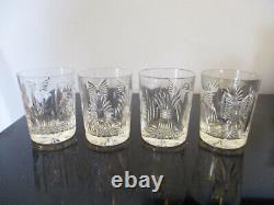 4 Waterford Crystal Millennium 5 Universal Toasts Double Old Fashioned Tumbler