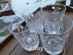 4 Waterford Crystal Millennium Series Double Old Fashioned High Ball Glass