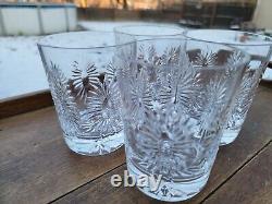 4 Waterford Crystal Millennium Series Double Old Fashioned High Ball Glass
