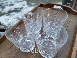 4 Waterford Crystal Millennium Series Double Old Fashioned High Ball Glass