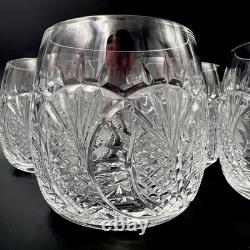 4 Waterford Crystal SEAHORSE Double Old Fashioned Tumblers Glasses