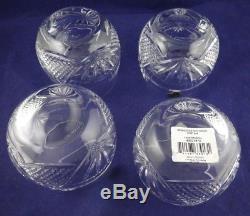 4 Waterford Crystal Seahorse Double Old Fashioned DOF set of 4