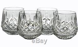 4 Waterford LISMORE ROLY POLY DOUBLE OLD FASHIONED GLASSES NEW