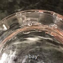 4 Waterford Lismore Double Old Fashioned Glasses Poker Cards Etched Ireland