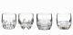 4 Waterford MIXOLOGY CLEAR DOUBLE OLD FASHIONED GLASSES NEW