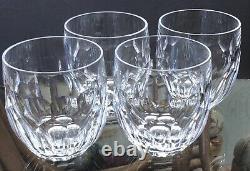 4 pieces Waterford CURRAGHMORE, Double Old Fashioned Whiskey Glasses, 3.5 signed