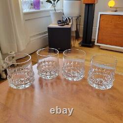 4pc Rosenthal Crystal Holdfast Double Old Fashioned Glasses