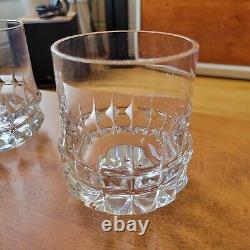 4pc Rosenthal Crystal Holdfast Double Old Fashioned Glasses