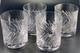 4x Waterford Michele DOUBLE Old Fashioned Cut Crystal Glasses Set Whiskey Rocks