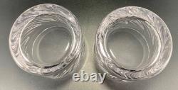 4x Waterford Michele DOUBLE Old Fashioned Cut Crystal Glasses Set Whiskey Rocks