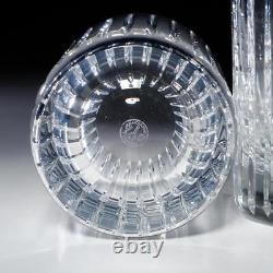 5 Baccarat France Harmonie Crystal Glass Double Old Fashioned Tumblers 4.25h