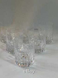 5 Baccarat HARMONIE Crystal Double Old-Fashioned Whiskey Tumbler(s) 4.125 Tall