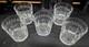5 Cristal De Paris Double Old Fashion Glasses