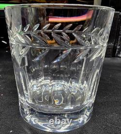 5 Cristal De Paris Double Old Fashion Glasses