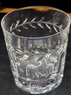 5 Cristal De Paris Double Old Fashion Glasses