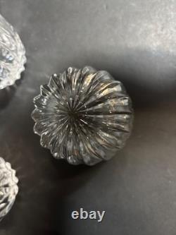 5 Double Old Fashioned Glasses Cut Lead Crystal MIKASA PARK LANE Made in Germany