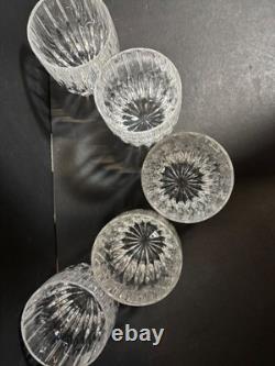 5 Double Old Fashioned Glasses Cut Lead Crystal MIKASA PARK LANE Made in Germany